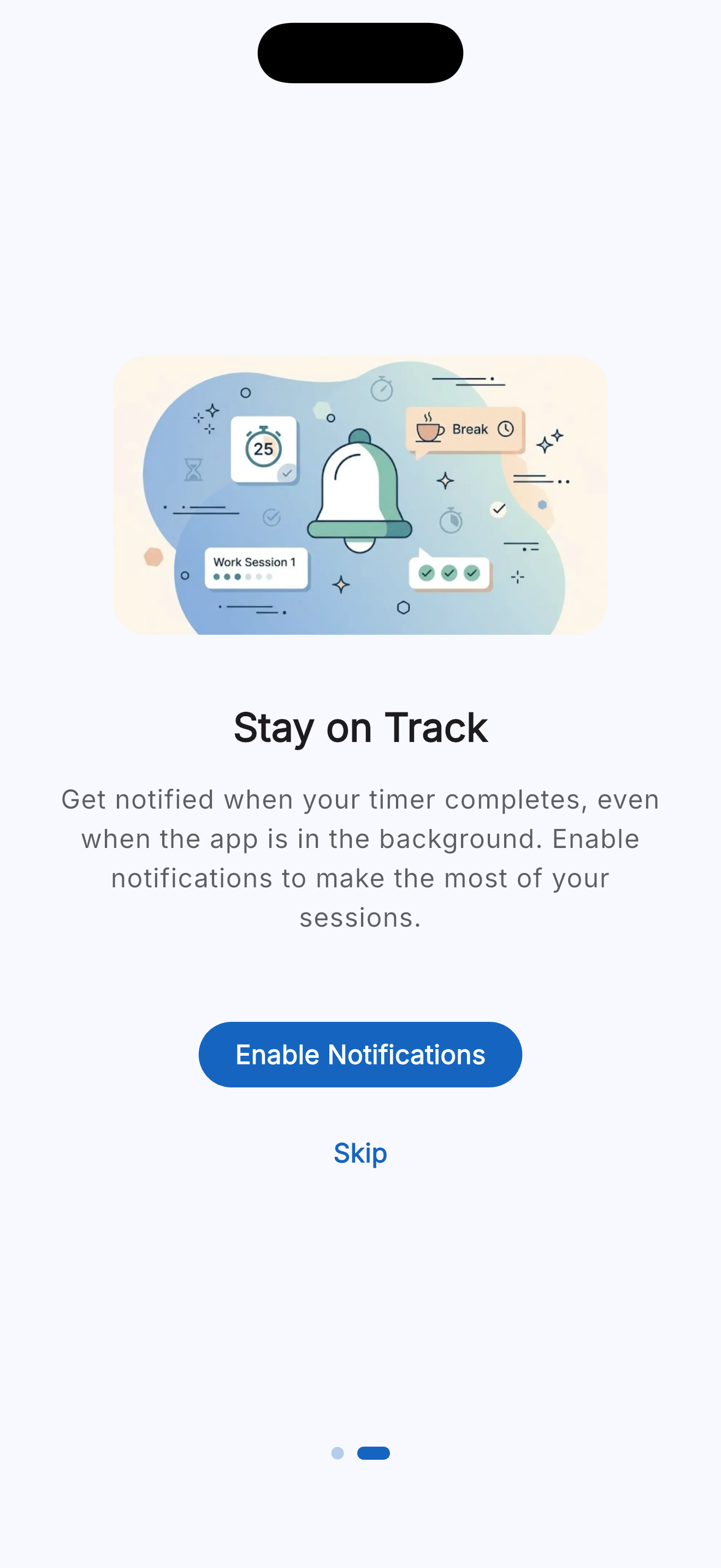 Background notifications